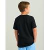 imageHUK Unisex Kids Performance Fishing Logo Tee Short Sleeve TShirtBlack
