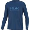 imageHUK Boys Pursuit Solid Long Sleeve Fishing Shirt for KidsSet Sail