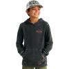 Cotton Fleece Graphic Hoodie - Black