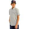 imageHUK Kids Tide Point Short Sleeve Shirt Fishing Button Down for KidsHarbor Mist