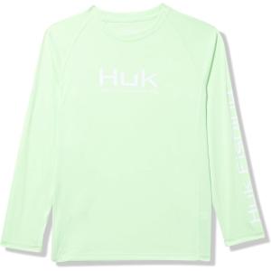 imageHUK Boys Pursuit Graphic Long Sleeve Fishing Shirt for KidsPatina