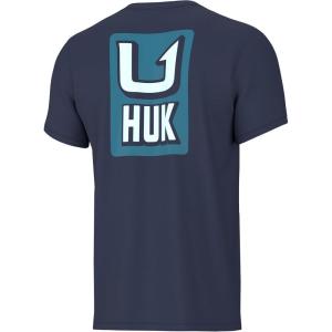 imageHUK Boys Short Sleeve Performance Tee Kids Fishing TShirtPlume Tee  Naval Academy