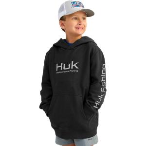 imageHUK Kids Hoodie Cotton Fleece Hooded SweatshirtHuk Fishing Cotton Fleece Hoodie  Black