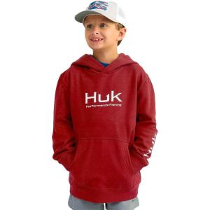imageHUK Kids Hoodie Cotton Fleece Hooded SweatshirtHuk Fishing Cotton Fleece Hoodie  Scarlet Blaze