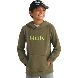 imageHUK Kids Hoodie Cotton Fleece Hooded SweatshirtHukd Up Logo Hoodie  Moss
