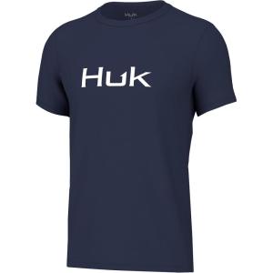 imageHUK Unisex Kids Performance Fishing Logo Tee Short Sleeve TShirtNaval Academy