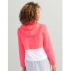 imageHUK Womens Tradewinds Jacket Lightweight Waterproof Windbreaker with UPF Sun ProtectionNeon Coral