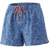 imageHUK Womens Volley Elastic Waist QuickDry Shorts 30 UPFLinear Leaf  Titanium Blue