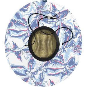 imageHUK Straw Wide Brim Fishing ampamp Beach Hat for WomenBrackish Flow  Crystal Blue