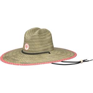imageHUK Straw Wide Brim Fishing ampamp Beach Hat for WomenHuk  Dot  Cayenne