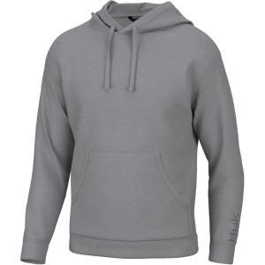imageHUK Womens Logo Fishing Ladies Fleece Hoodie with StretchHarbor Mist