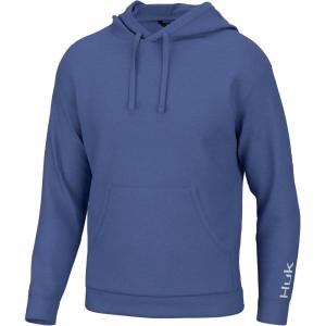 imageHUK Womens Logo Fishing Ladies Fleece Hoodie with StretchWedgewood