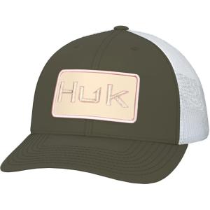 imageHUK Womens Trucker Ladies AntiGlare Snapback Fishing HatBold Patch  Moss