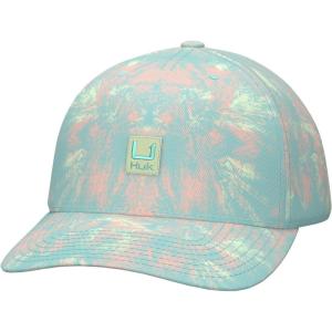 imageHUK Womens Washed Dad LowProfile Adjustable Ladies Fishing HatAqua Dye  Marine Blue