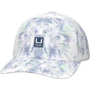 imageHUK Womens Washed Dad LowProfile Adjustable Ladies Fishing HatAqua Dye  White