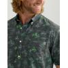 imageHUK Mens A1a Woven Performance Long Sleeve ButtonKc  Black