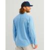 imageHUK Mens A1a Woven Performance Long Sleeve ButtonMarolina Blue
