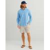 imageHUK Mens A1a Woven Performance Long Sleeve ButtonMarolina Blue
