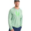 imageHUK Mens Icon Hoodie Fishing Shirt with Sun ProtectionFog Green