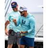 imageHUK Mens Icon Hoodie Fishing Shirt with Sun ProtectionMarine Blue