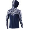 imageHUK Mens Icon X Camo Hoodie UPF 50 LongSleeve Fishing ShirtBluefin