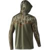 imageHUK Mens Icon X Camo Hoodie UPF 50 LongSleeve Fishing ShirtMossy Oak Bottomland