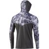 imageHUK Mens Icon X Camo Hoodie UPF 50 LongSleeve Fishing ShirtMossy Oak Leeward
