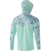imageHUK Mens Icon X Camo Hoodie UPF 50 LongSleeve Fishing ShirtMossy Oak Seafoam