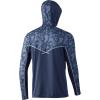 imageHUK Mens Icon X Camo Hoodie UPF 50 LongSleeve Fishing ShirtRunning Lakes  Sargasso Sea