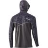 imageHUK Mens Icon X Camo Hoodie UPF 50 LongSleeve Fishing ShirtRunning Lakes  Volcanic Ash