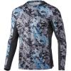 imageHUK Mens Icon X Camo Hoodie UPF 50 LongSleeve Fishing ShirtTide Change  Exuma
