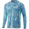 imageHUK Mens Icon X Camo Hoodie UPF 50 LongSleeve Fishing ShirtTide Change  the Edge