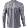 imageHUK Mens Icon X Camo Long Sleeve Performance Fishing ShirtRunning Lakes  Overcast Grey