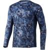 imageHUK Mens Icon X Camo Long Sleeve Performance Fishing ShirtTide Change  Exuma