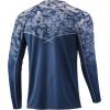 imageHUK Mens Icon X Camo Long Sleeve Performance Fishing ShirtTide Change Fade  Exuma