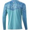 imageHUK Mens Icon X Camo Long Sleeve Performance Fishing ShirtTide Change Fade  Sea Floor
