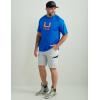 imageHUK Mens Icon X Crew ShortSleeve Performance Fishing ShirtOcean Blue