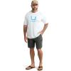 imageHUK Mens Icon X Crew ShortSleeve Performance Fishing ShirtWhite