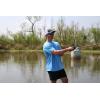 imageHUK Mens Icon X Short Sleeve Fishing Shirt with Sun ProtectionTitanium Blue