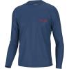 imageHUK Mens Kc Pursuit Long Sleeve Sun Protecting Fishing ShirtKc Flag Fish  Set Sail