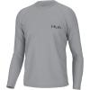 imageHUK Mens Kc Pursuit Long Sleeve Sun Protecting Fishing ShirtKc Vintage Largie  Harbor Mist