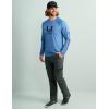 imageHUK Mens Kc Scott Patterned Icon Crew Performance Long Sleeve Fishing ShirtHarbor Mist