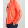 imageHUK Mens Kc Scott Patterned Icon Crew Performance Long Sleeve Fishing ShirtKc  Fresh Salmon