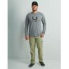 imageHUK Mens Kc Scott Patterned Icon Crew Performance Long Sleeve Fishing ShirtNight Owl