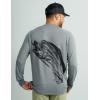 imageHUK Mens Kc Scott Patterned Icon Crew Performance Long Sleeve Fishing ShirtNight Owl