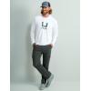 imageHUK Mens Kc Scott Patterned Icon Crew Performance Long Sleeve Fishing ShirtWhite