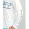 imageHUK Mens Kc Scott Patterned Pursuit Hoodie Hooded Fishing ShirtWhite