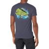imageHUK Mens Kc Scott Short Sleeve Tee  Performance Fishing TShirtDolphin  Sargasso Sea Heather