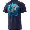 imageHUK Mens Kc Scott Short Sleeve Tee  Performance Fishing TShirtHammerhead  Sargasso Sea Heather