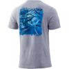 imageHUK Mens Kc Scott Short Sleeve Tee  Performance Fishing TShirtMarlin  Sharkskin Heather
